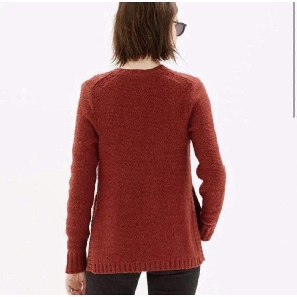 Madewell | Firelight Wool & Alpaca Blend Pullover Cable Sweater | Size XS - Picture 3 of 10